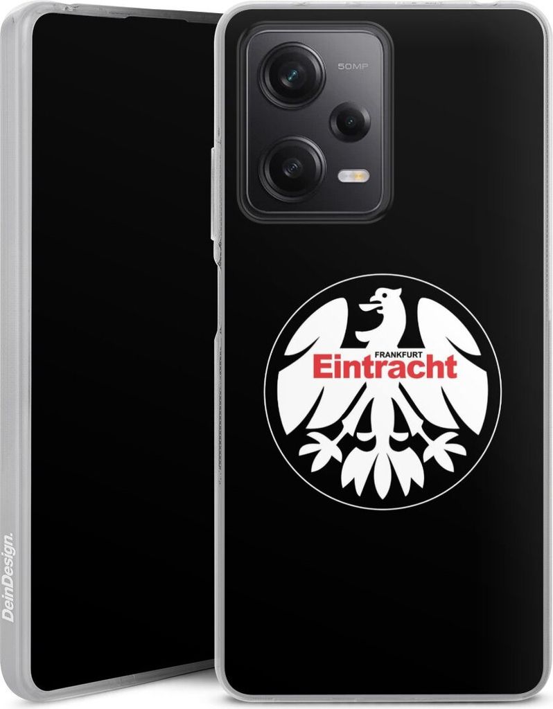 DeinDesign Handyhülle für Xiaomi Redmi Note 12 Pro 5G Silikon Hülle Case Smartphone Schutzhülle Eintracht Frankfurt Offizielles Lizenzprodukt...
