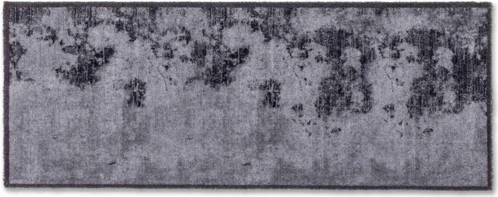 Tapis d'entrée intérieur long gris 50x130 cm idéal pour grand couloir