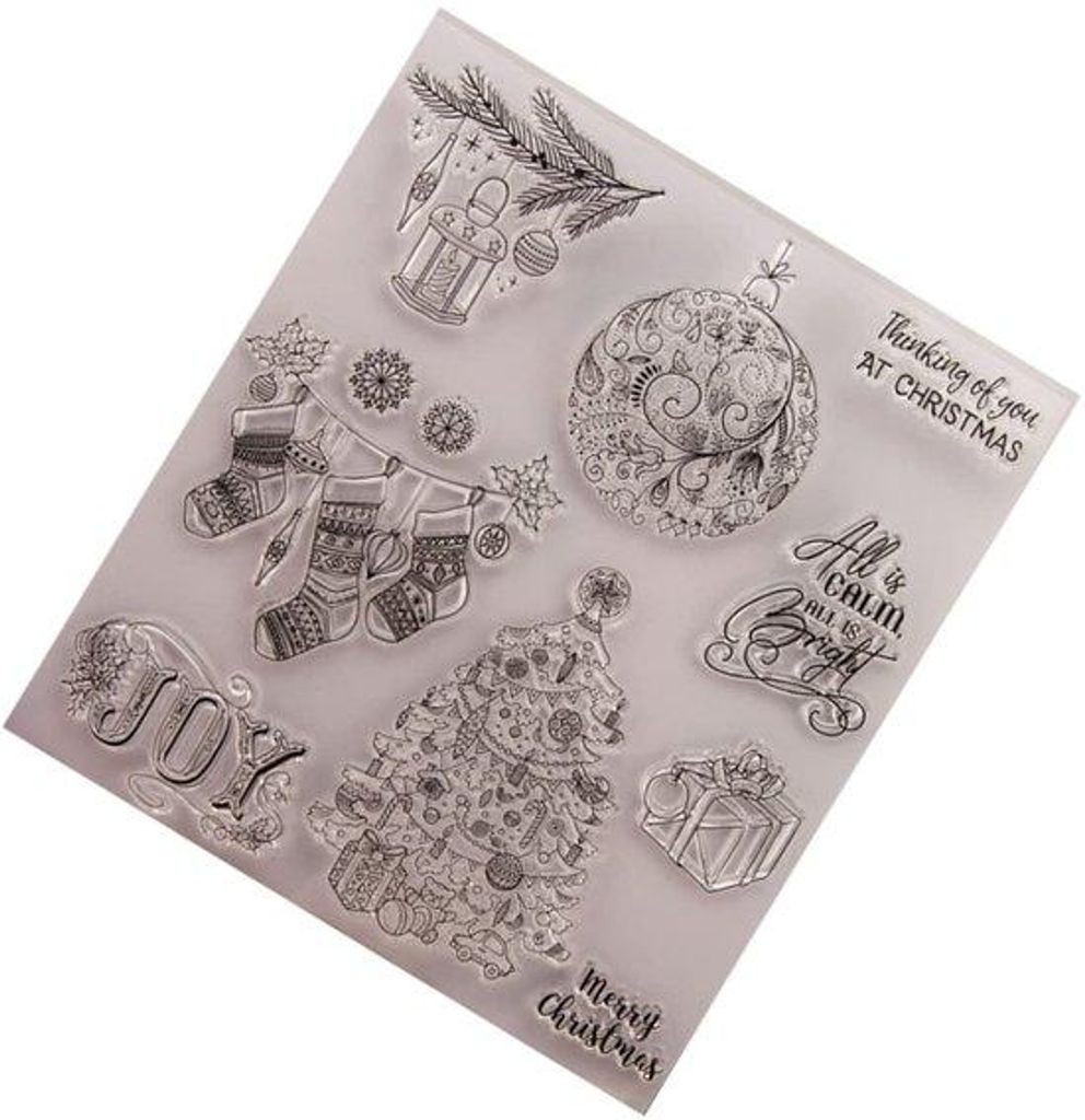 Acrylstempel für Weihnachtskarten - kreatives Basteln - 1 Stück