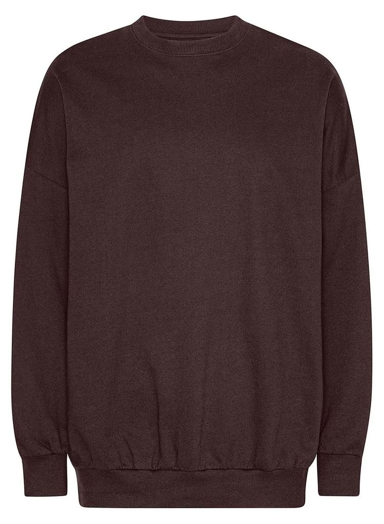 Tiger Baumwolle by Neutral - Sweatshirt für Herren/Damen Uni, Übergroß LT3906 (XL) (Braun)