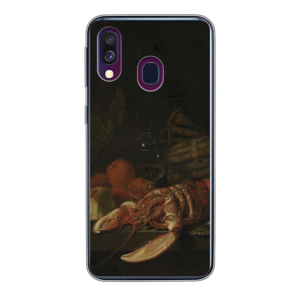 MuchoWow Handyhülle Schutzhülle Hülle für Samsung Galaxy A40 Stilleben - Gemälde von Jan Davidsz. de Heem Silikon Softcase Handy Hülle - Ha...