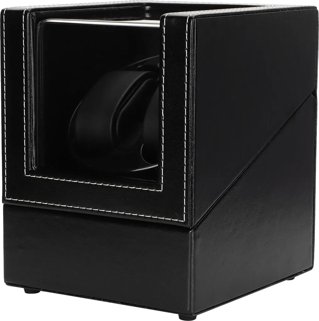 Remontoir montre automatique en cuir avec prise USB et vitrine élégante