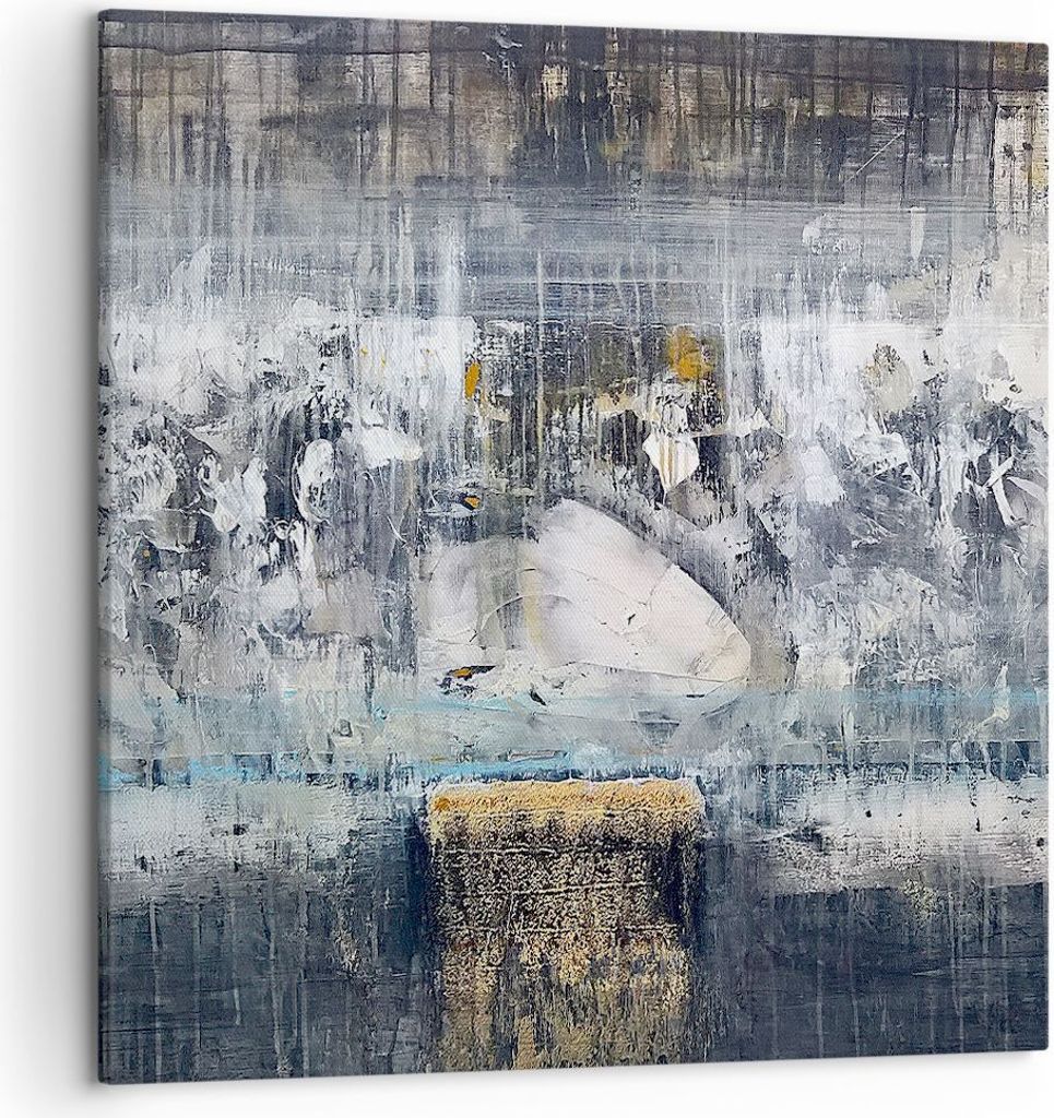 Bild auf Leinwand - Leinwandbild - Abstraktion modern - 50x50cm - Wand Bild - Wanddeko - Wandbilder - Leinwanddruck - Bilder - Kunstdruck - Wanddek...
