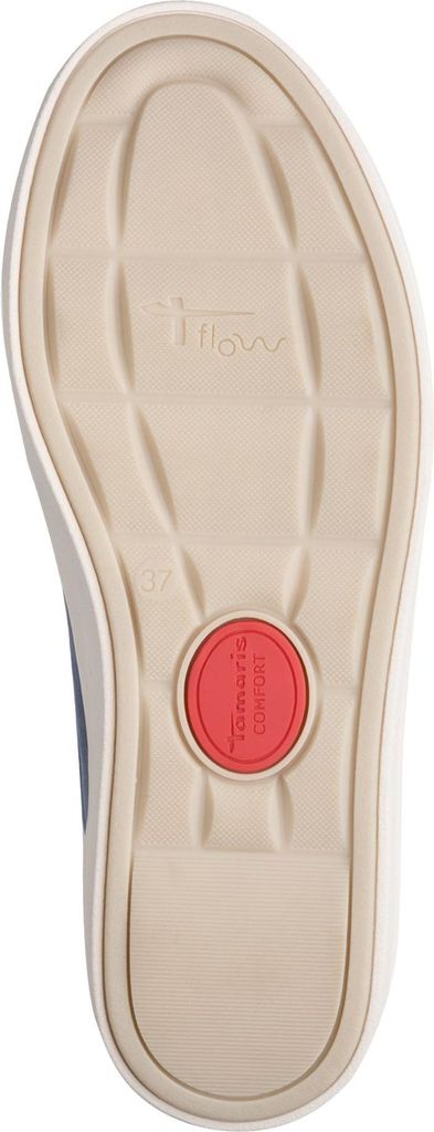 Tamaris Comfort Damen Court Sneaker lose Einlagen und Reißverschluss 8-83707-42, Größe:41 EU, Farbe:Blau
