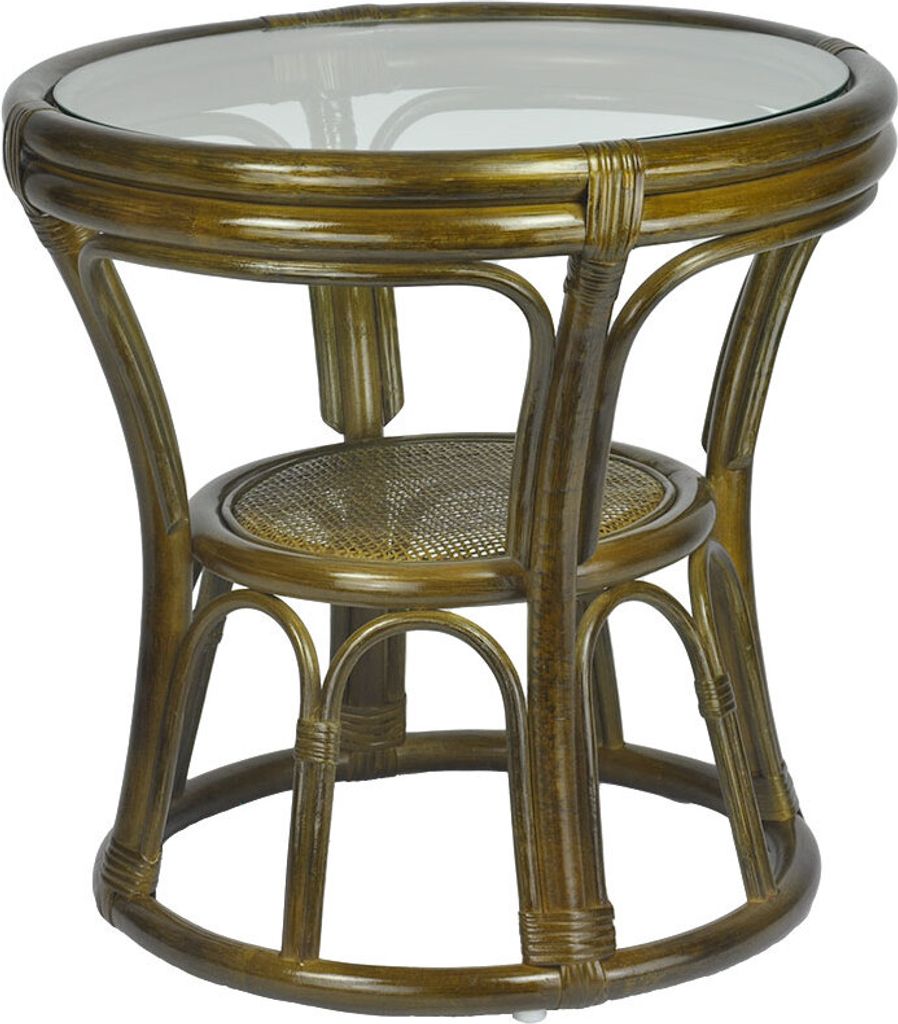 RattaNeo Coral s216 Couchtisch Olive Rattan Natur Produktbild 