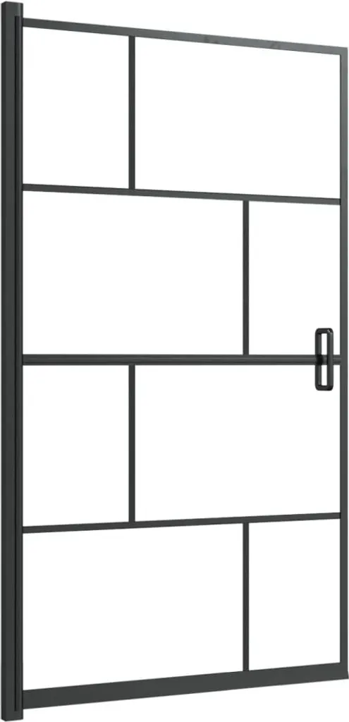 vidaXL Cabina Doccia Vetro Nero 80x140 cm | Sicurezza ESG e Comfort