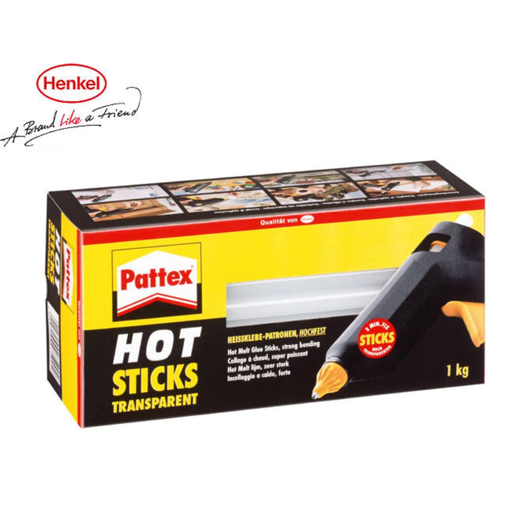 Pattex HOT STICKS kazeta s tavným lepidlom, okrúhla, 1 kg, Obrázok produktu 