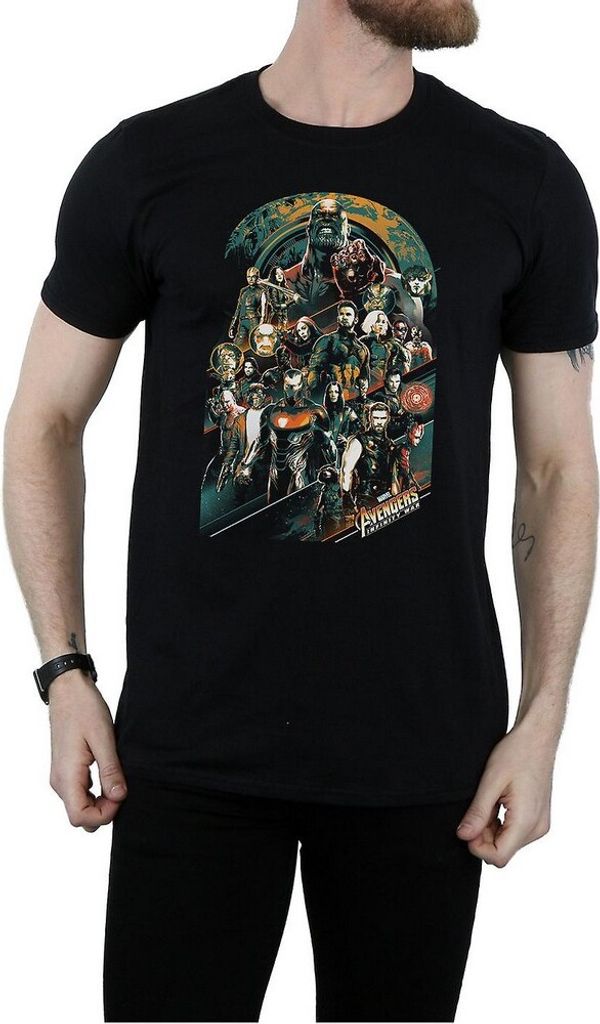 Avengers Infinity War - T-Shirt für Herren BI883 (XXL) (Schwarz)