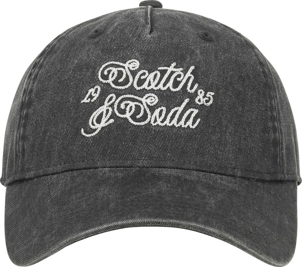 SCOTCH & SODA Fields Pigment Adjustable Cap Black dunkelgrau