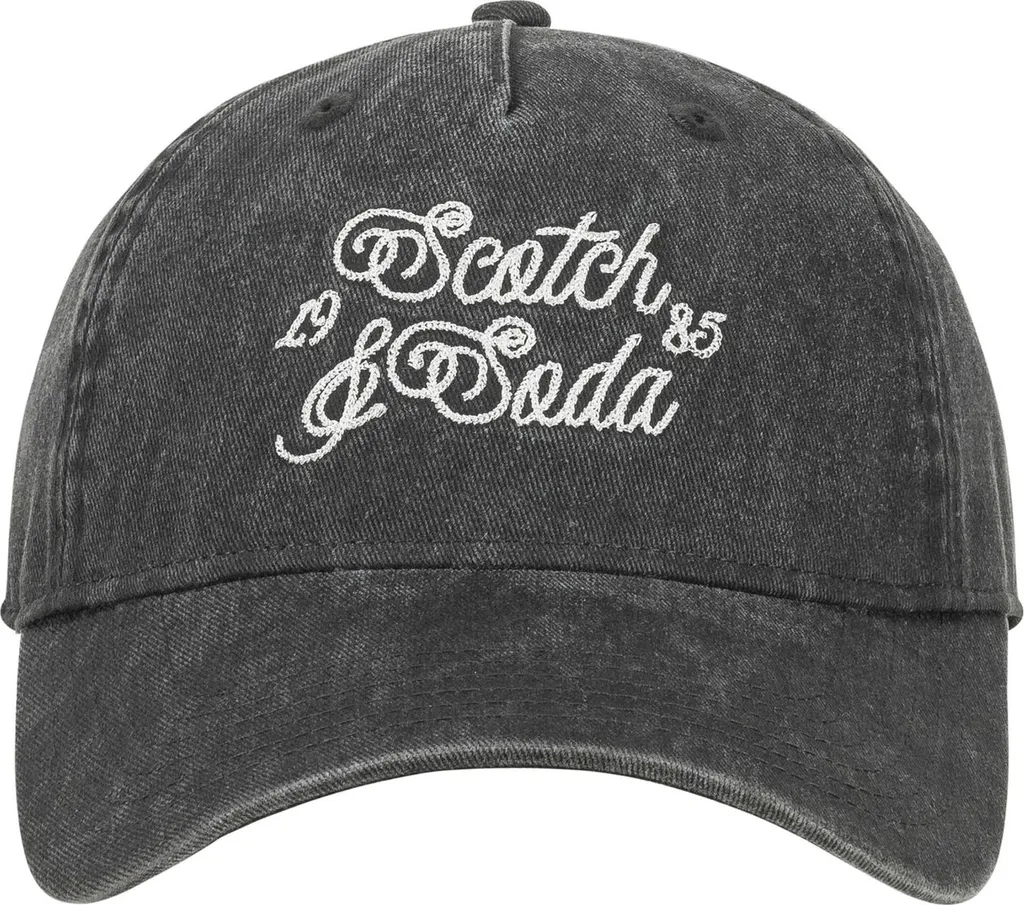 Casquette pare-soleil Scotch & Soda Fields noire pour le quotidien