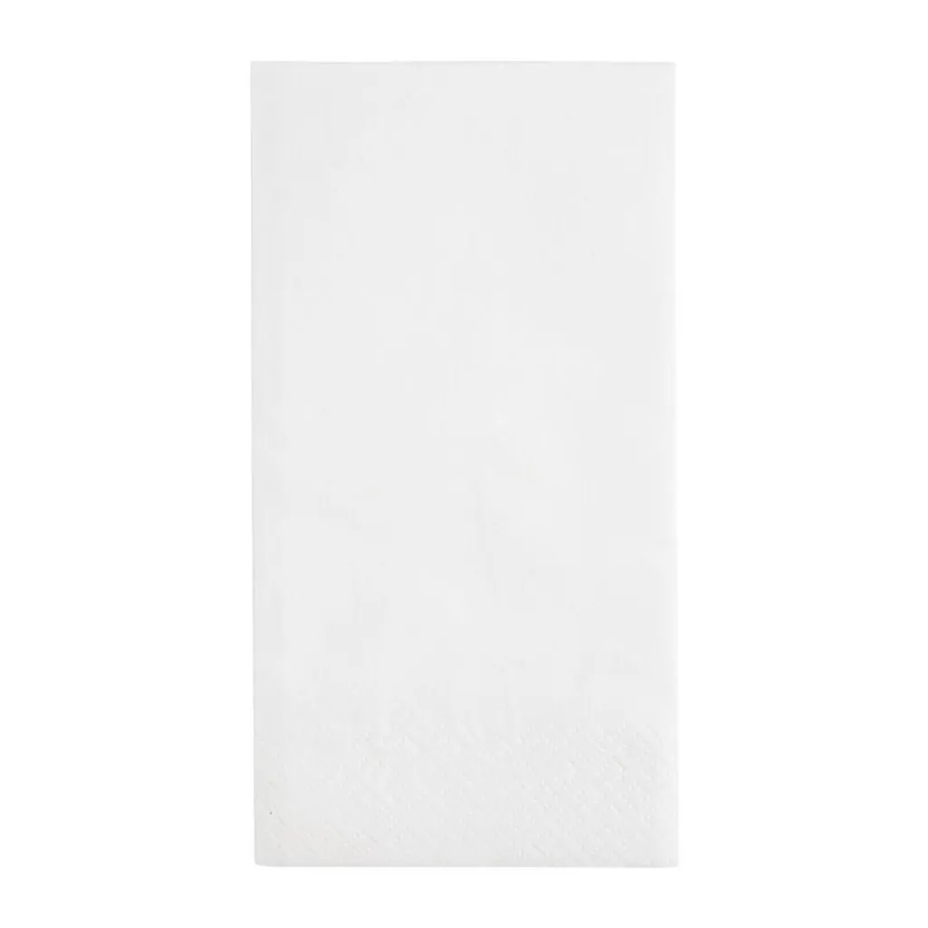 Lot de 2000 serviettes blanches 1/8 pour buffet et traiteur de 33 cm
