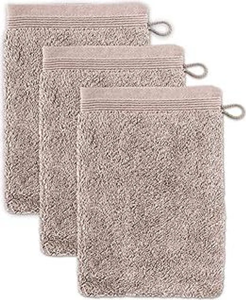 Guanto da bagno Möve Superwuschel 15 x 20 cm in 100% cotone, cashmere, set da 3 pezzi