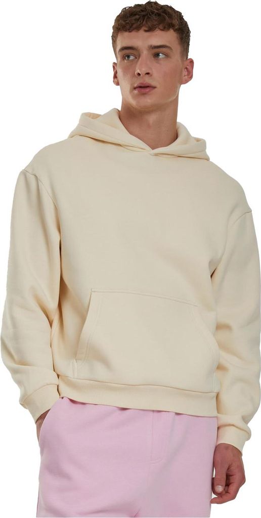 Urban Classics Herren-Kapuzenpullover mit Kapuze Vekist beige-weiß L