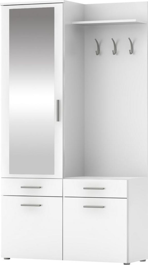 Kondela Garderobe Levito - Weiß