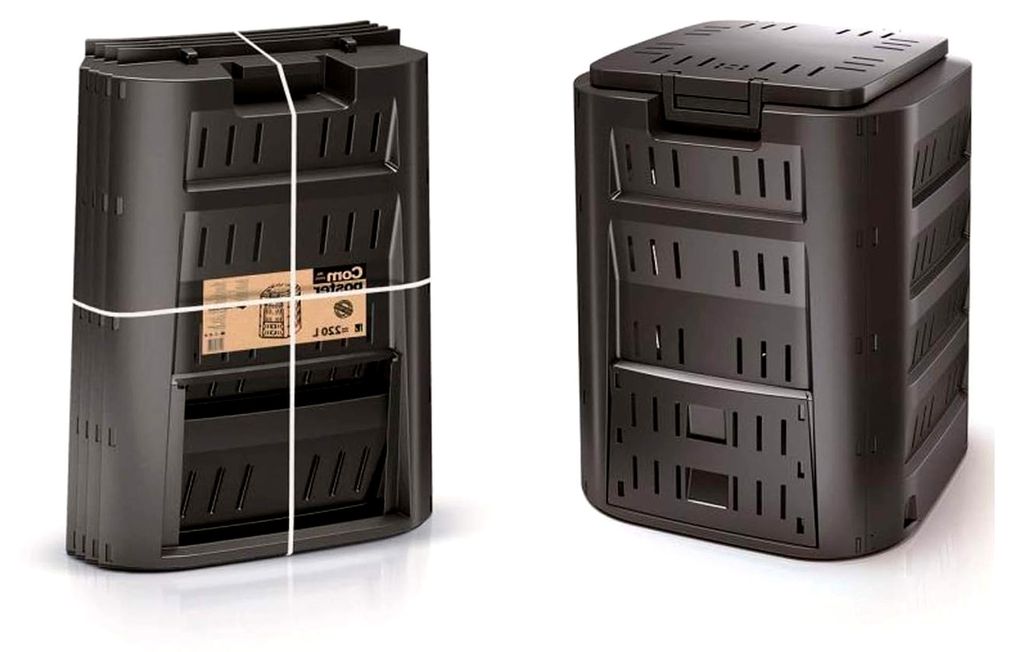 Kompostierer 380 Liter, schwarz