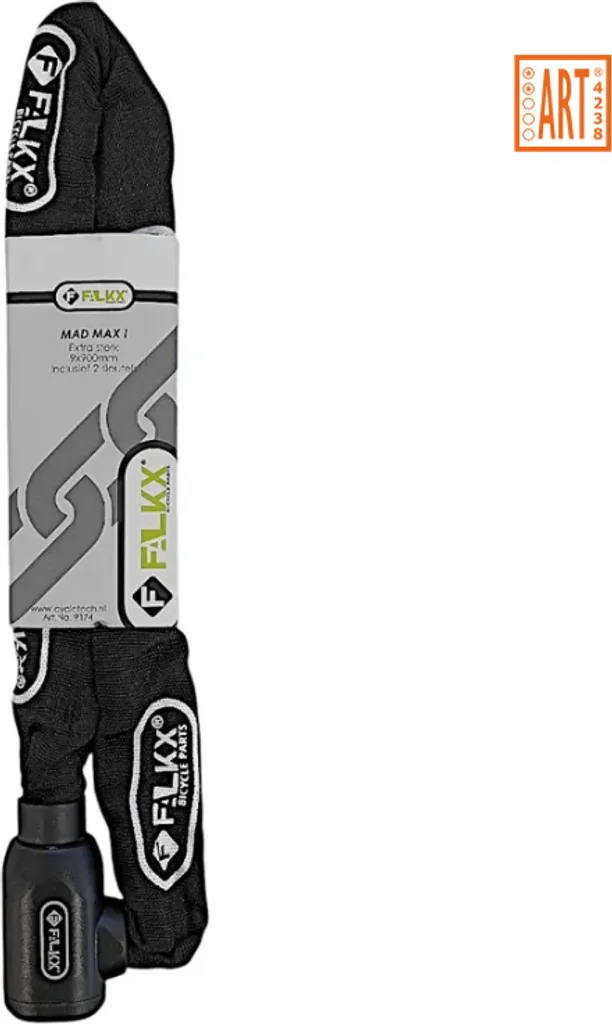 Antivol pour vélo et moto Falkx Mad Max i 9x900mm noir flexible et solide