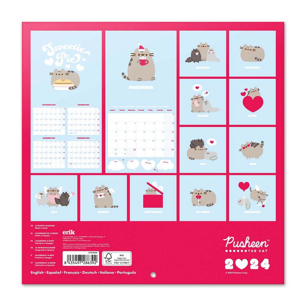 Pusheen - Kalender 2024 - 30x30 cm | Kaufland.de