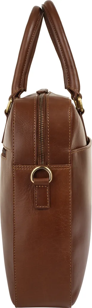 Sac Ordinateur Portable Cuir Cognac bugatti avec Compartiments Business - 11