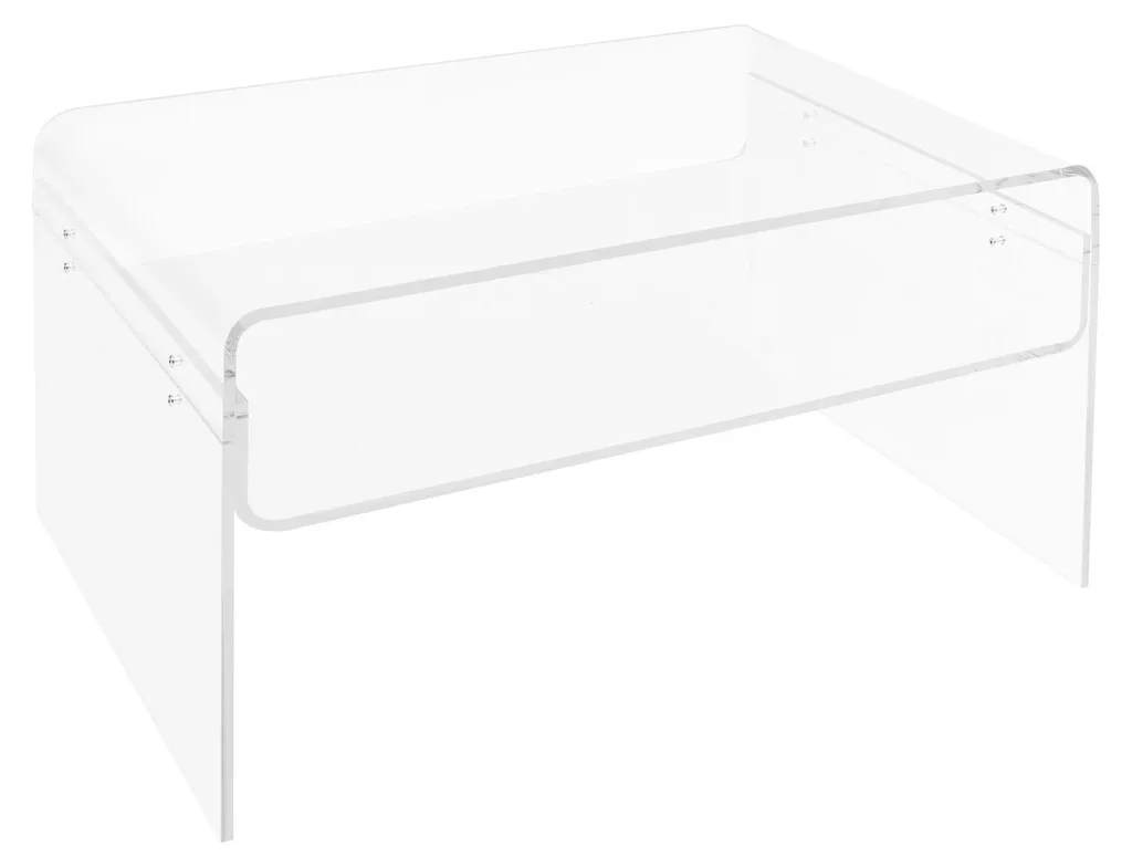 Table Basse en Acrylique Transparent - Design Moderne - 80x45cm Modèle T1 - 5