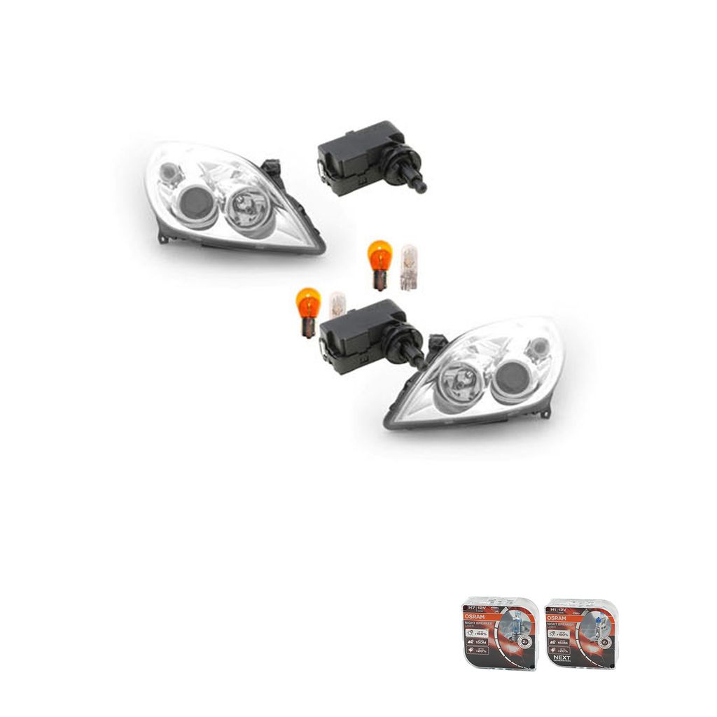 Johns, Scheinwerfer + Osram Night Breaker Laser passend für Opel Vectra C ab 2005- Li Re 1216575 93179914 1216681 93192377 1216576 93179915 121668...