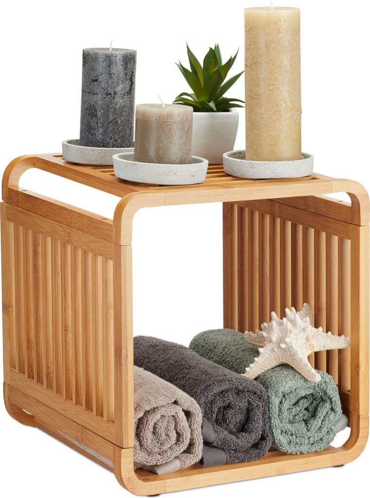 relaxdays 10024216_347 relaxdays Regal braun 2 Fachböden Immagine del prodotto 