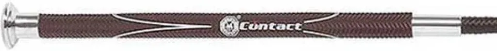 Cravache Fleck Contact 120 cm marron : fini les aides de dressage floues