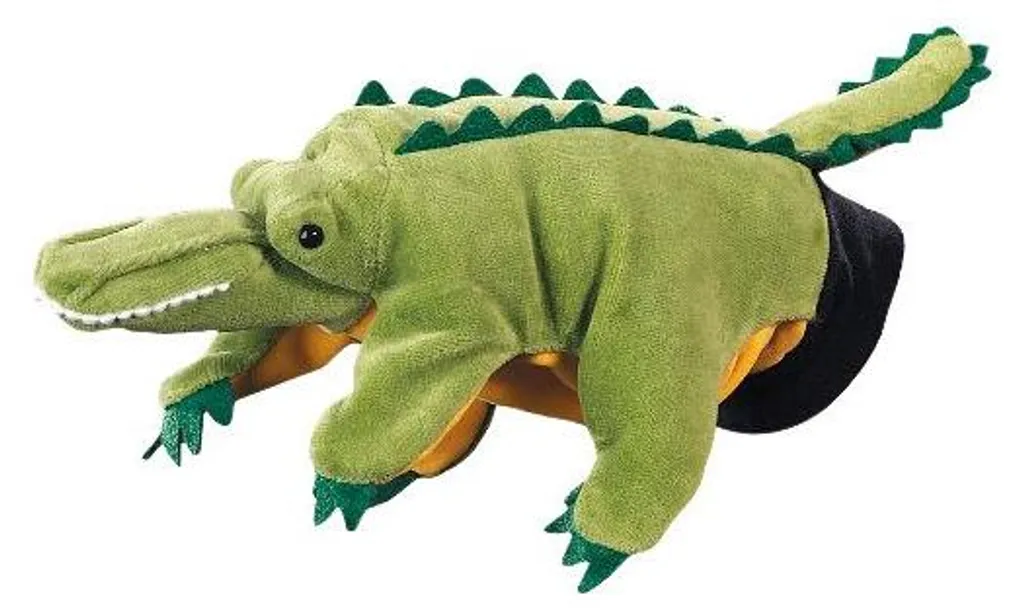 Marionnette Crocodile éducative pour stimuler l'expression orale 22cm