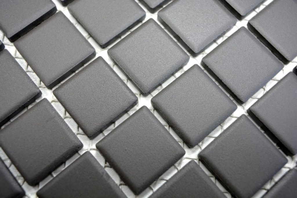 Handmuster Mosaik Fliese Keramik braun unglasiert Wandfliesen Badfliese MOS18-CU050_m