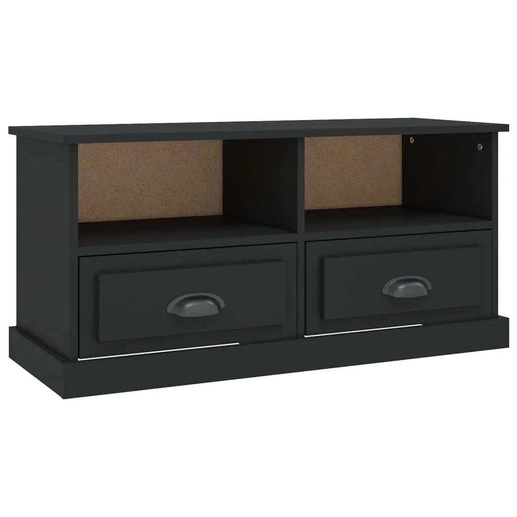 SYFAX™ Mobile Porta TV Nero 93x35,5x45 cm in Legno Multistrato Robusto