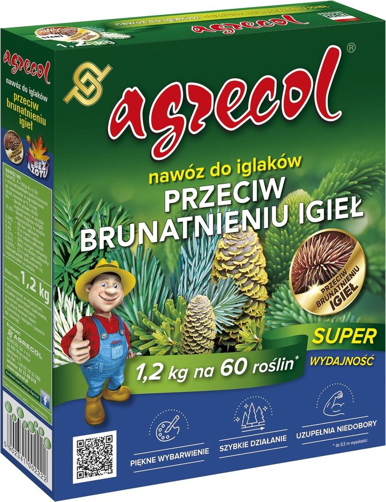 Hnojivo proti hnědnutí jehličí 1,2 kg - Agrecol Obrázek produktu 