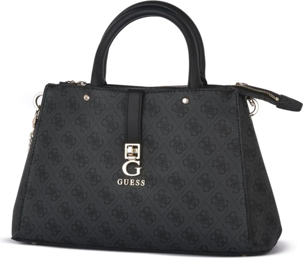 Sac Guess Zamira Luxury Satchel Noir - Sac à Main Chic pour Femme