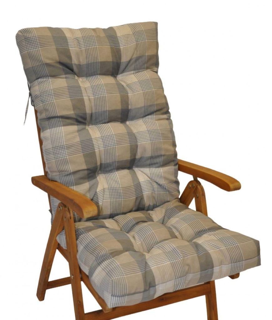 Polster für Gartenstuhl Hochlehner Auflage Sylva Gr. 120 x 50 cm Uniko