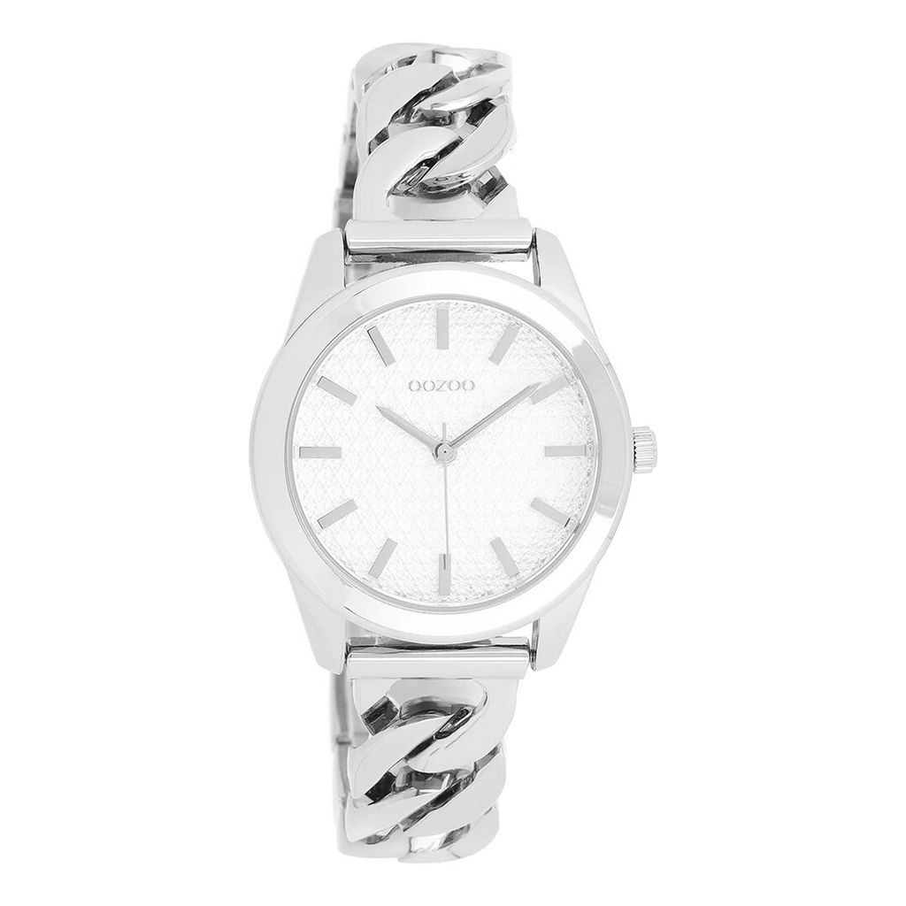 Oozoo Armbanduhr silber Metall Timepieces Damen Analog-Quarzuhr UOC11418