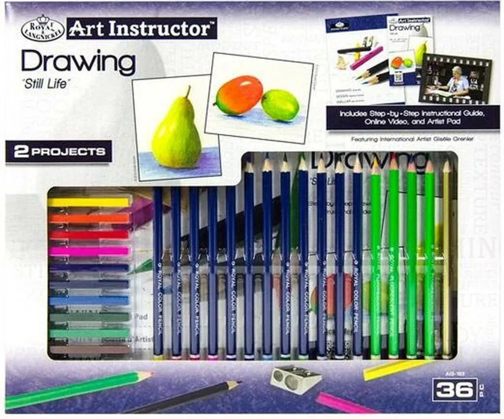 Set de dessin Royal & Langnickel Art Instructor 36 pièces complet
