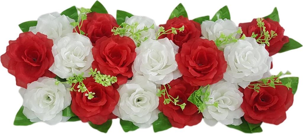 Simulation Blume ohne Wasserstoffkunst DIY Hochzeit künstliche Rosenblumenreihe Dekoration Wohnkultur-H