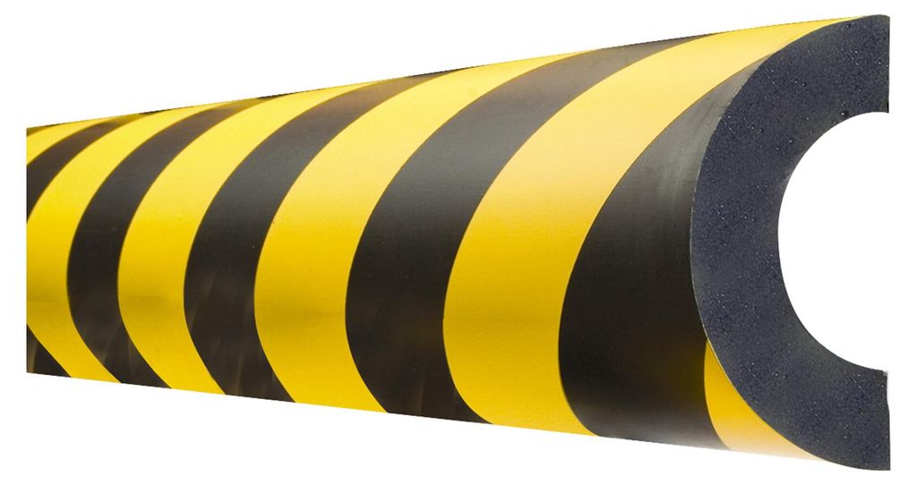 Moravia Prallschutz MORION Rohrschutz 85 für Rohre 70 - 100 mm gelb/schwarz magnetisch