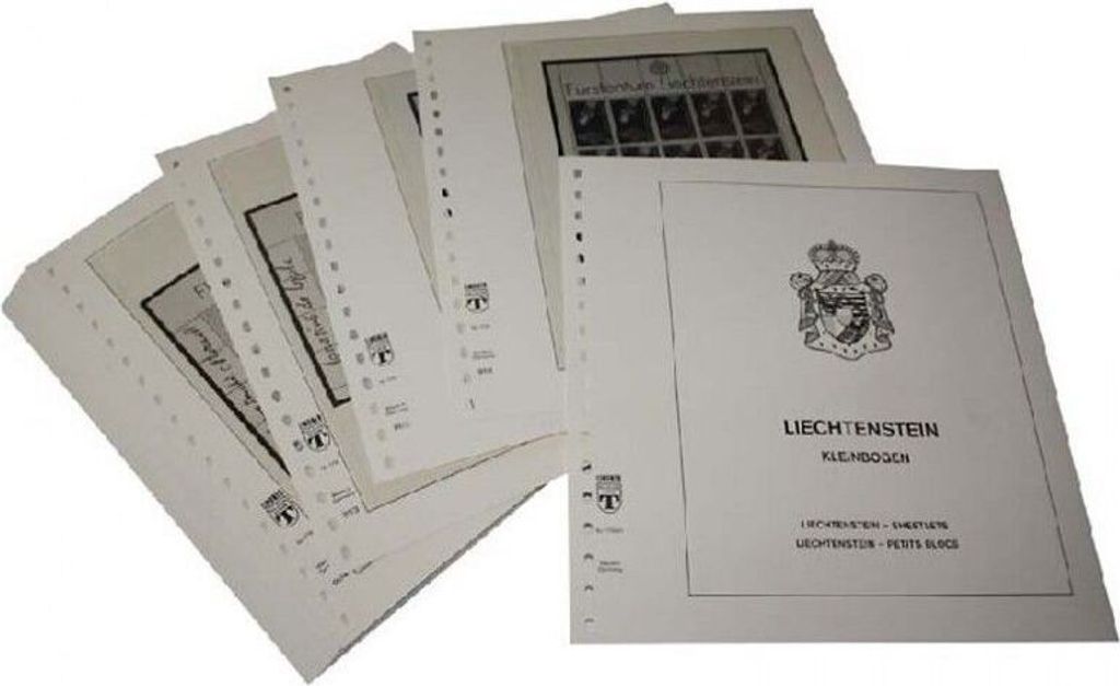 Lindner-T Vordruckblätter T179/97 Liechtenstein Kleinbogen- Jahrgang 1997 bis 1998