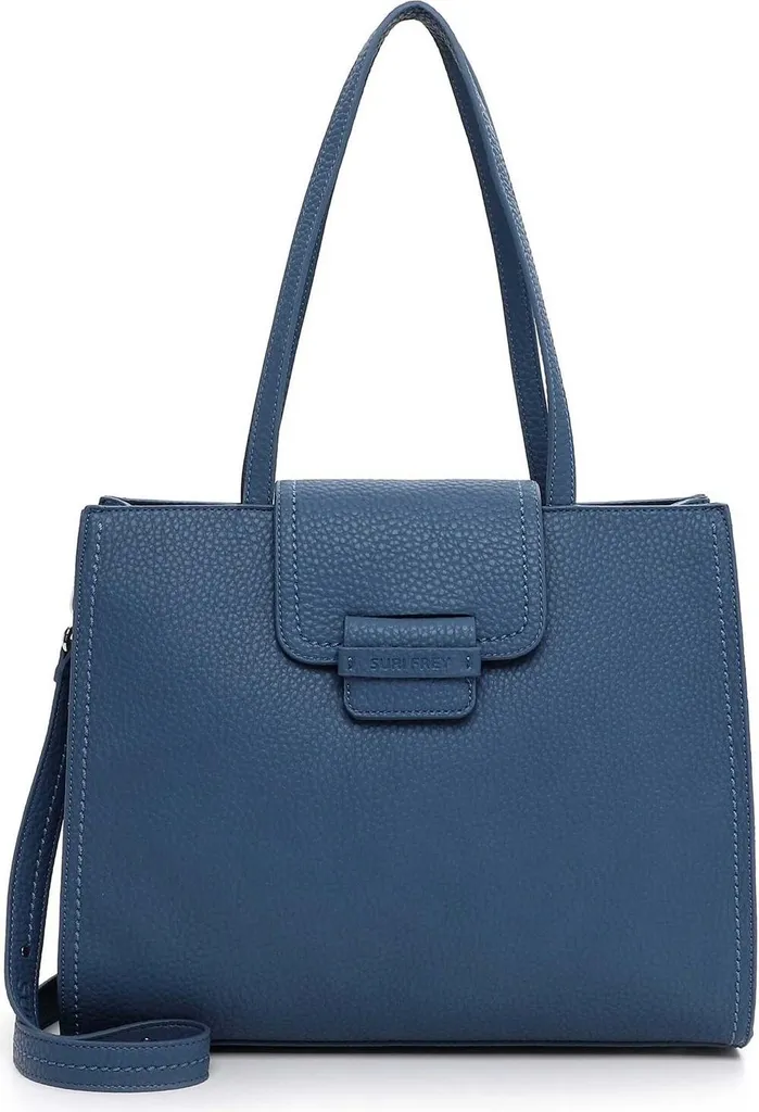 Borsa SURI FREY Berly Blu Denim: Shopper Multitasking con Tracolla
