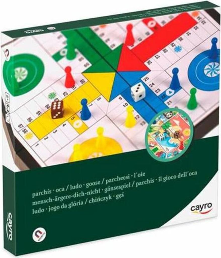 Parchís und Oca-Spiel Cayro