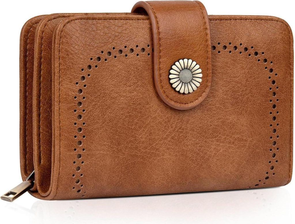 TEUEN Damen Geldbörse Vintage Kunstleder Große Kapazität Produktbild 