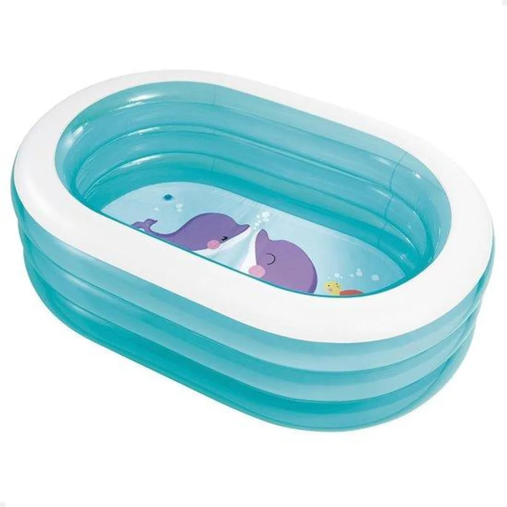 Piscine pour enfants en PVC 163 x 107 x 46 cm - Bassin gonflable bleu