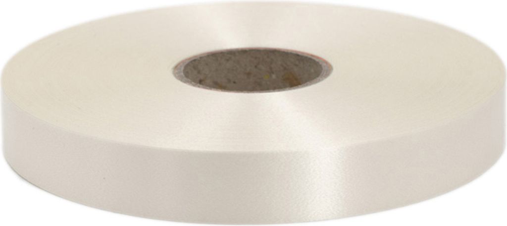 Geschenkband Ringelband 19mm x 100m Rolle Creme