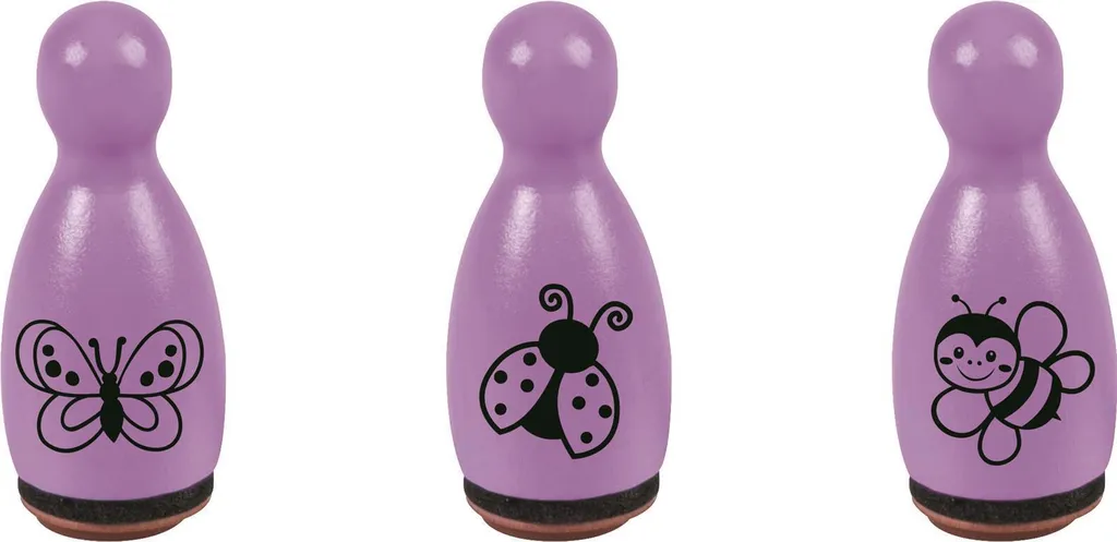 Heyda 204888656 Lot de 6 Mini Tampons Coccinelle pour Loisirs Créatifs