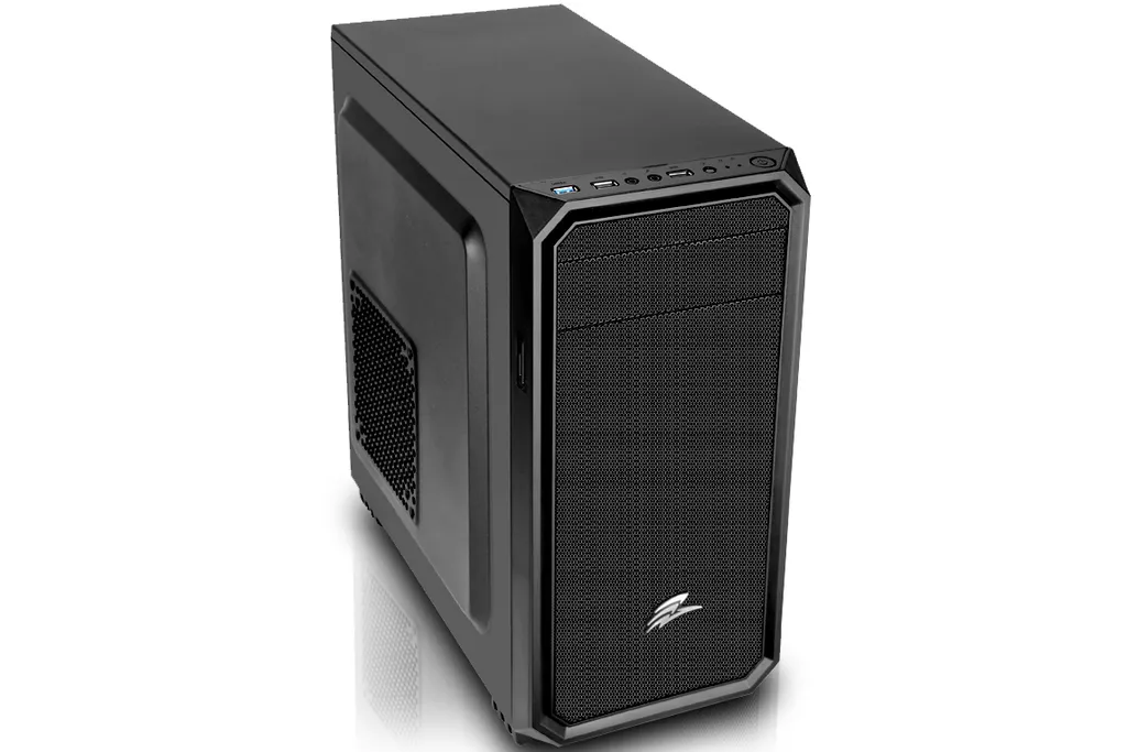EVOLVEO Shaw 2 Boîtier PC mATX avec Port USB 3.0 Rapide et Design Noir