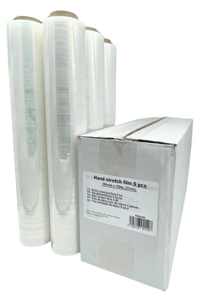 SURTEP, s. r. o. Handstretchfolie 500 mm x 150 m (23 μm), 6 Stück