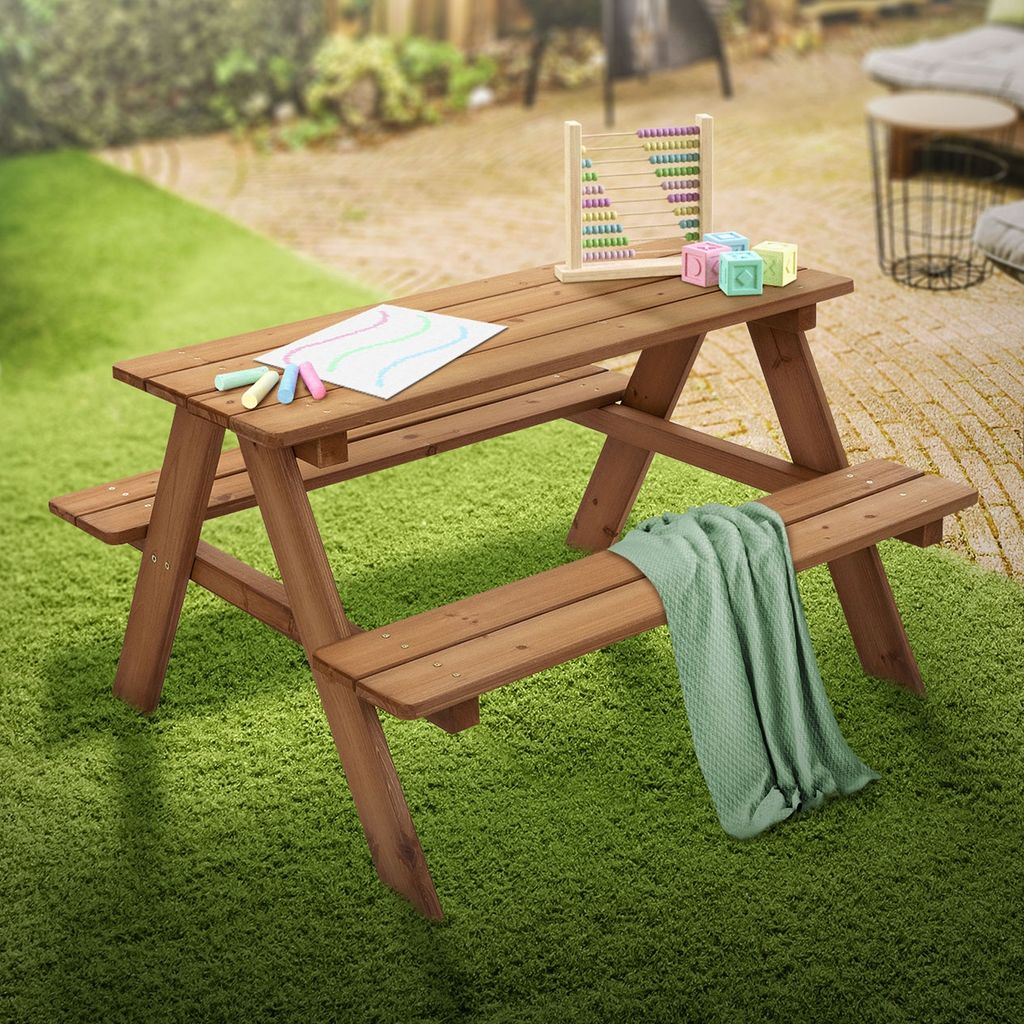ML-Design Kindersitzgarnitur für Draußen, Braun, Sitzgruppe Produktbild 
