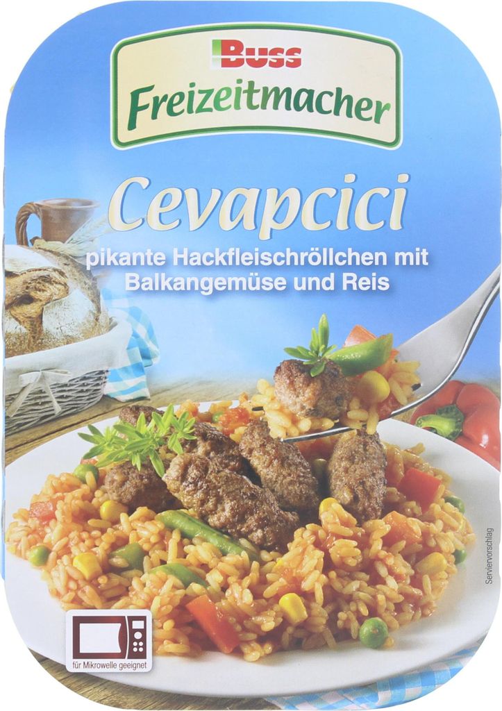 Buss Cevapcici mit Balkangemüse und Reis 300g- Produktbild 