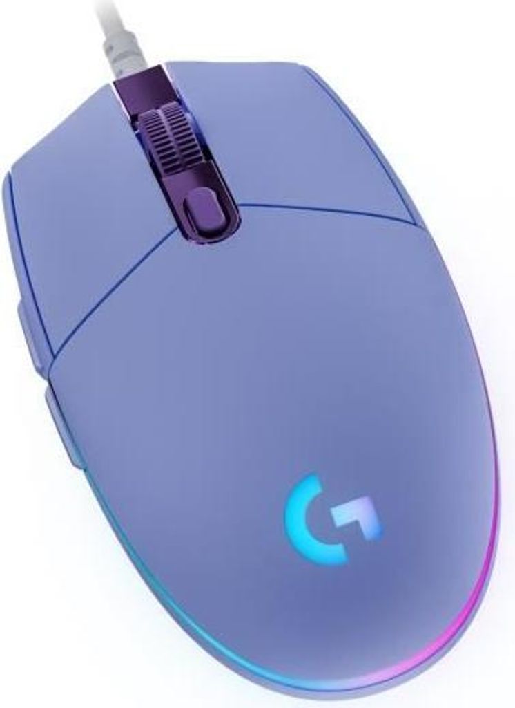 Gaming Maus, Logitech G203 LIGHTSYNC, Kabelgebunden, USB, RGB, Lila