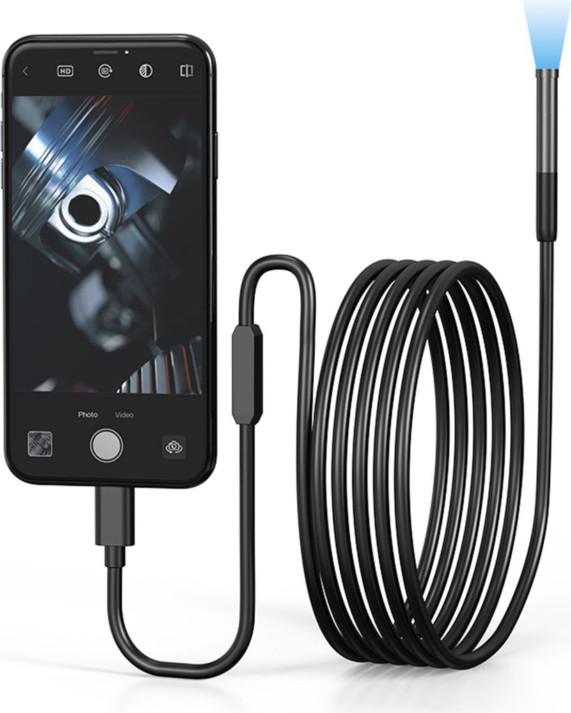 Endoskopická kamera s 6 LED diodami 1M Ø7,9 mm pro mobilní Obrázek produktu 1