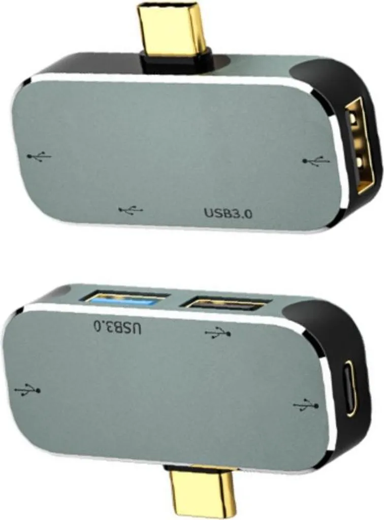 Adattatore INF Multiporta USB-C 4 in 1 con Audio e USB 3.0 Ultra-Fast - 2
